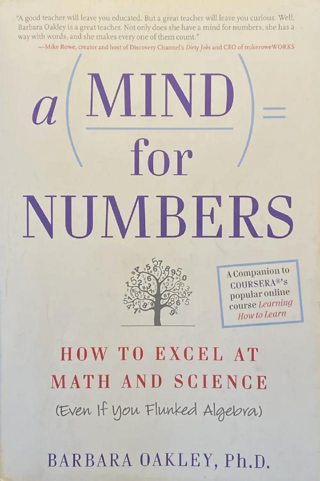 Coveret til boken A mind for numbers: how to excel at math and science (even if you flunked algebra)